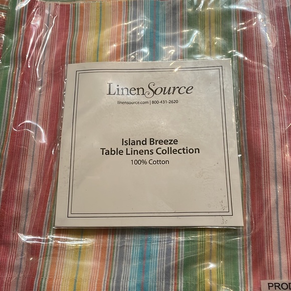 Rainbow, stripe table linen set of 4 placemats and 4 napkins. NIP Island Breeze - Picture 8 of 10